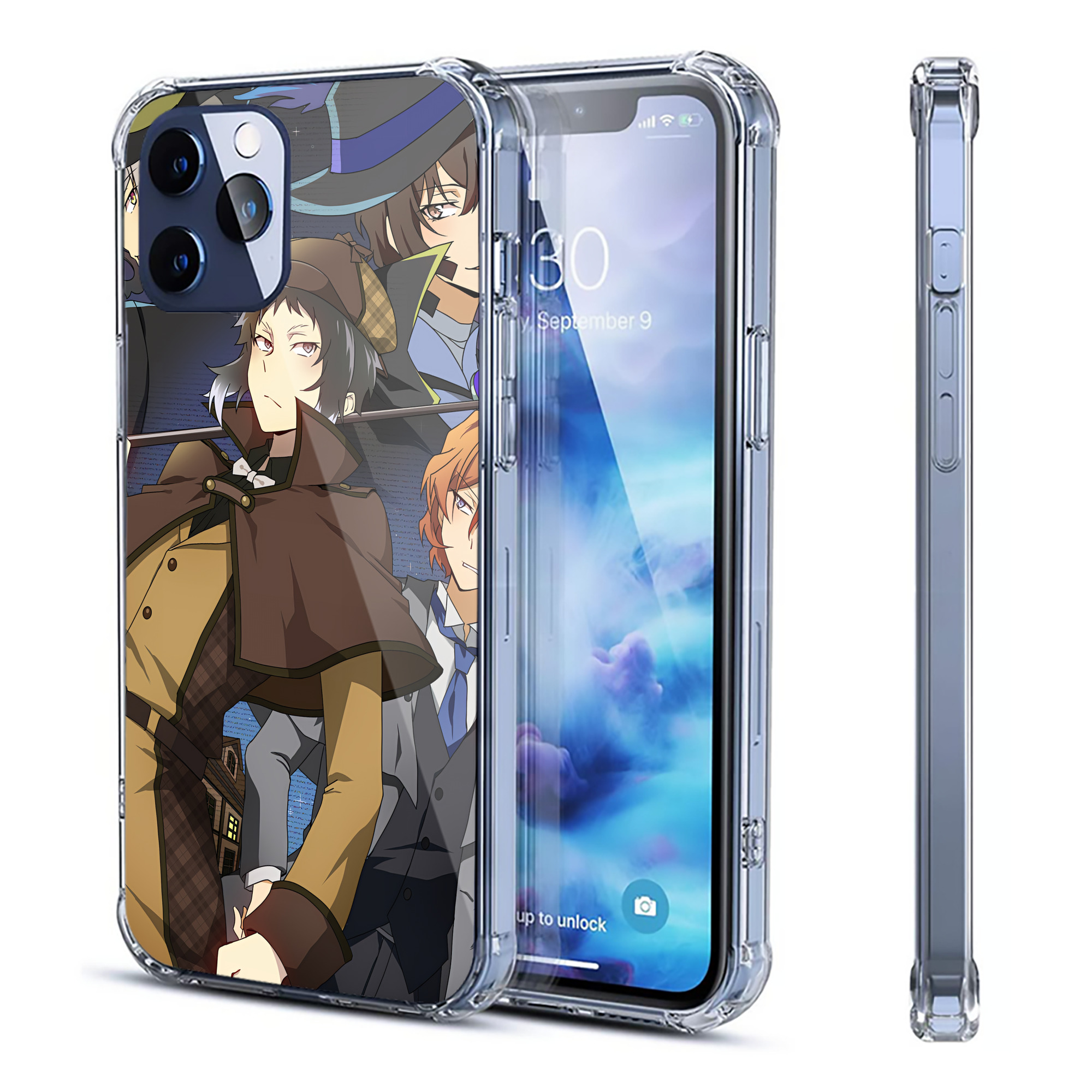 文豪ストレイドッグス Bungo Stray Dogs 【iPhone 12シリーズ対応】透明スマホケース（クリアソフトケース）